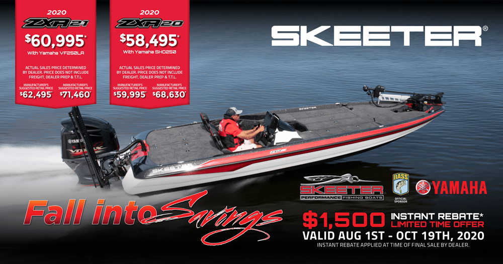 Skeeter Boats Advertisement for Fall into Savings
